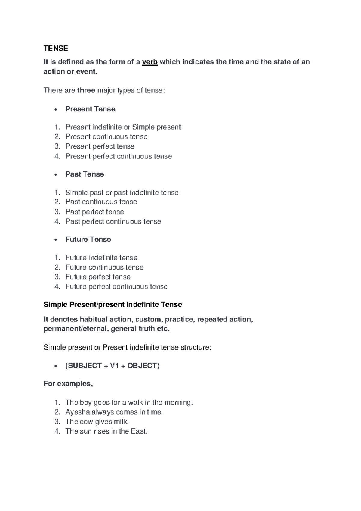 CAP105X - Understanding Tenses for Academic Communication - Studocu