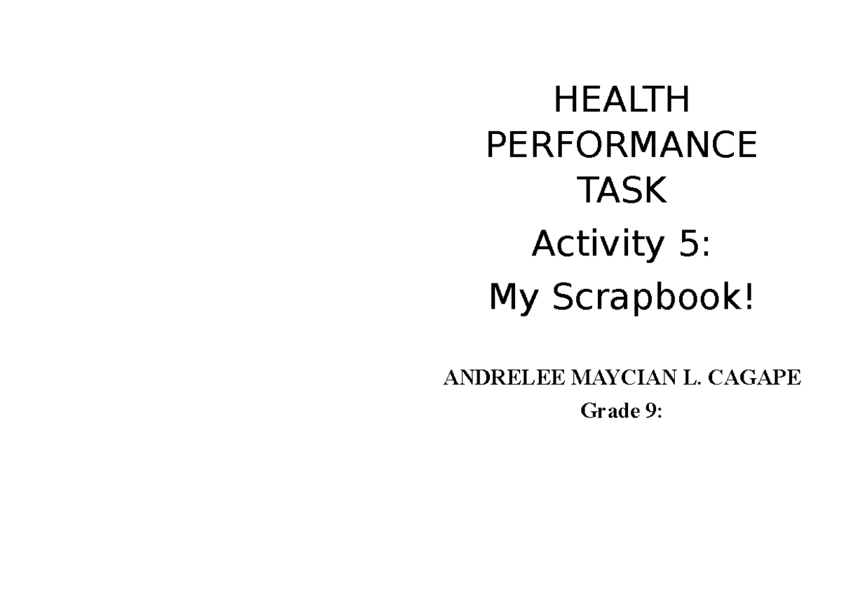 Health Performance Task: Intentional Injury and Bullying Insights - Studocu