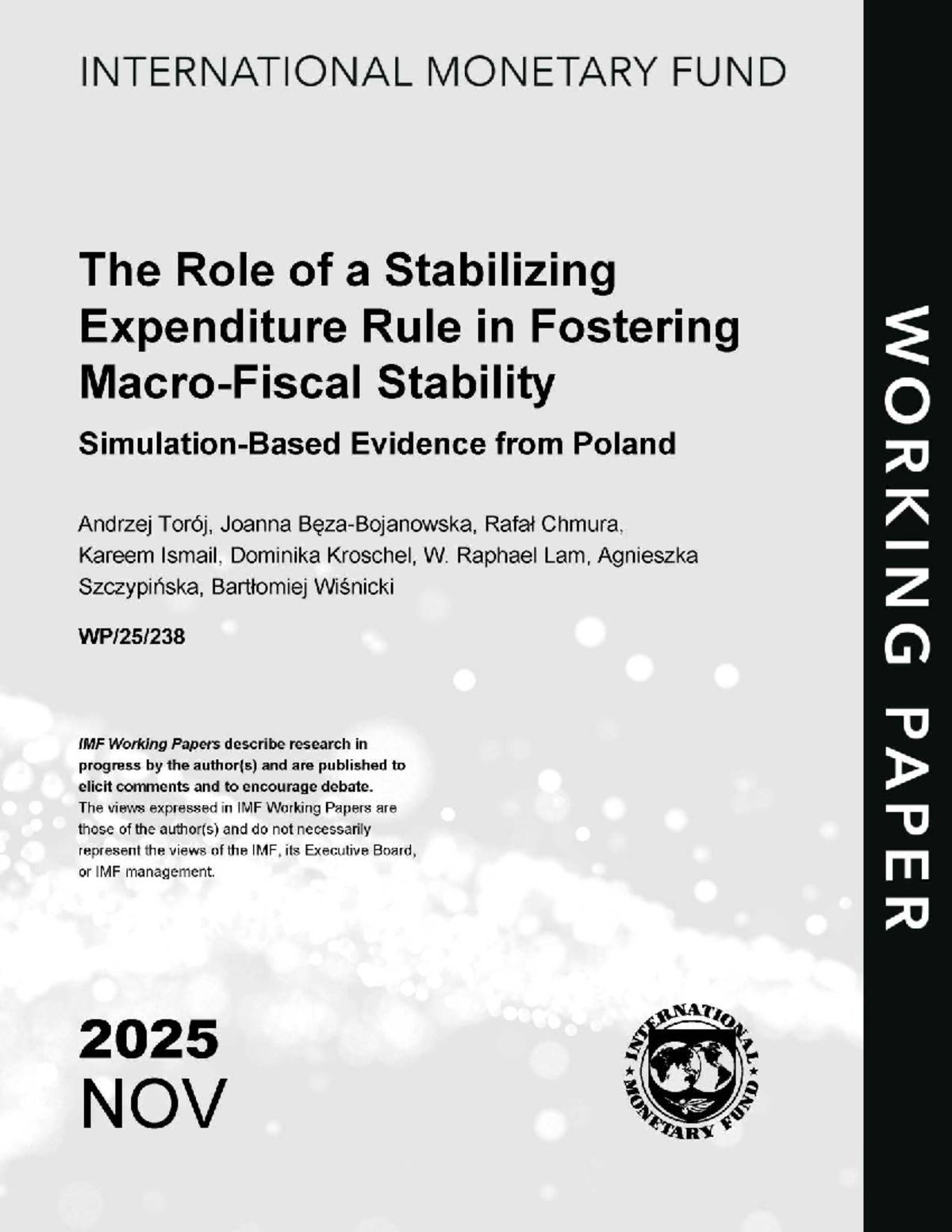 IMF Working Paper 2025: Stabilizing Expenditure Rule & Stability in ...