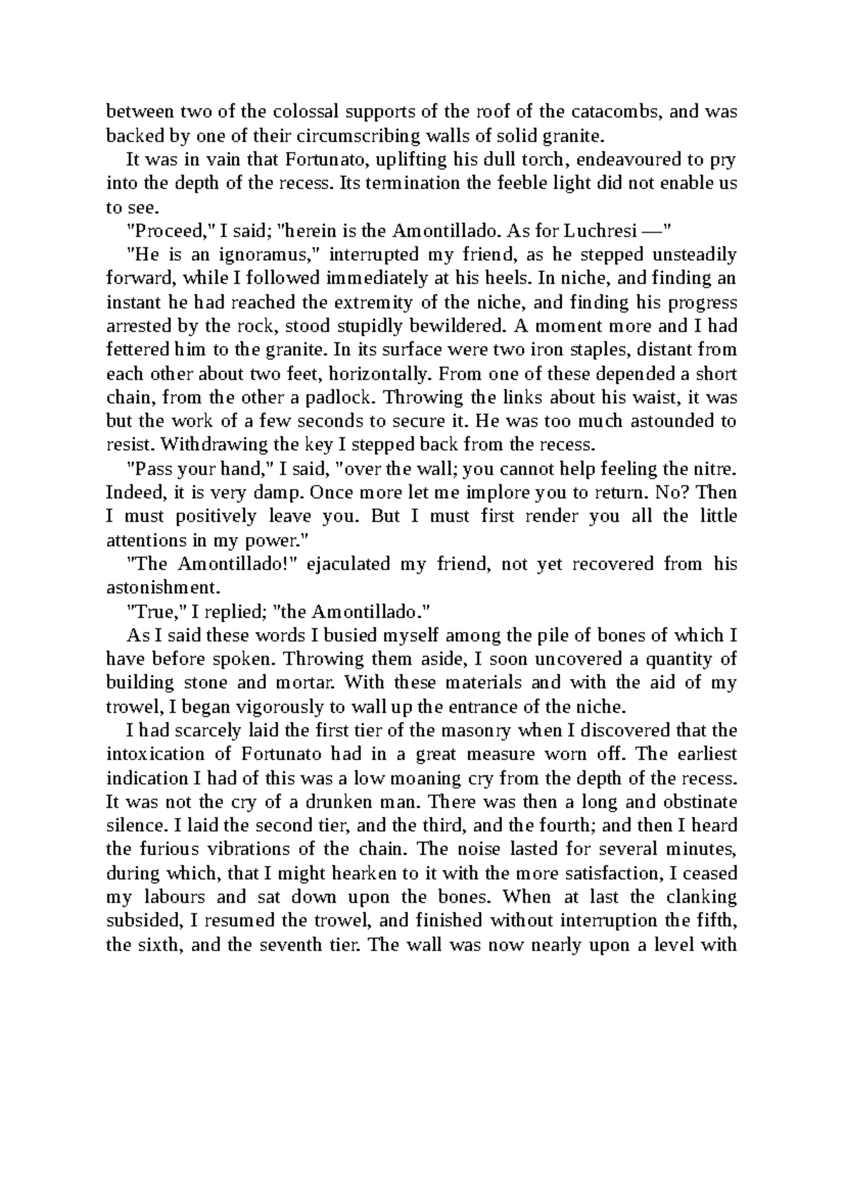 ENG 101: The Cask of Amontillado - Edgar Allan Poe (Part 3) Analysis ...
