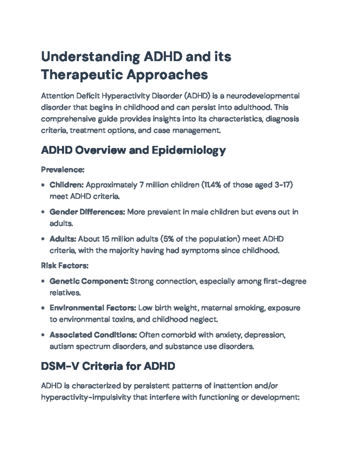 Beautiful view of Adhd Overview And More