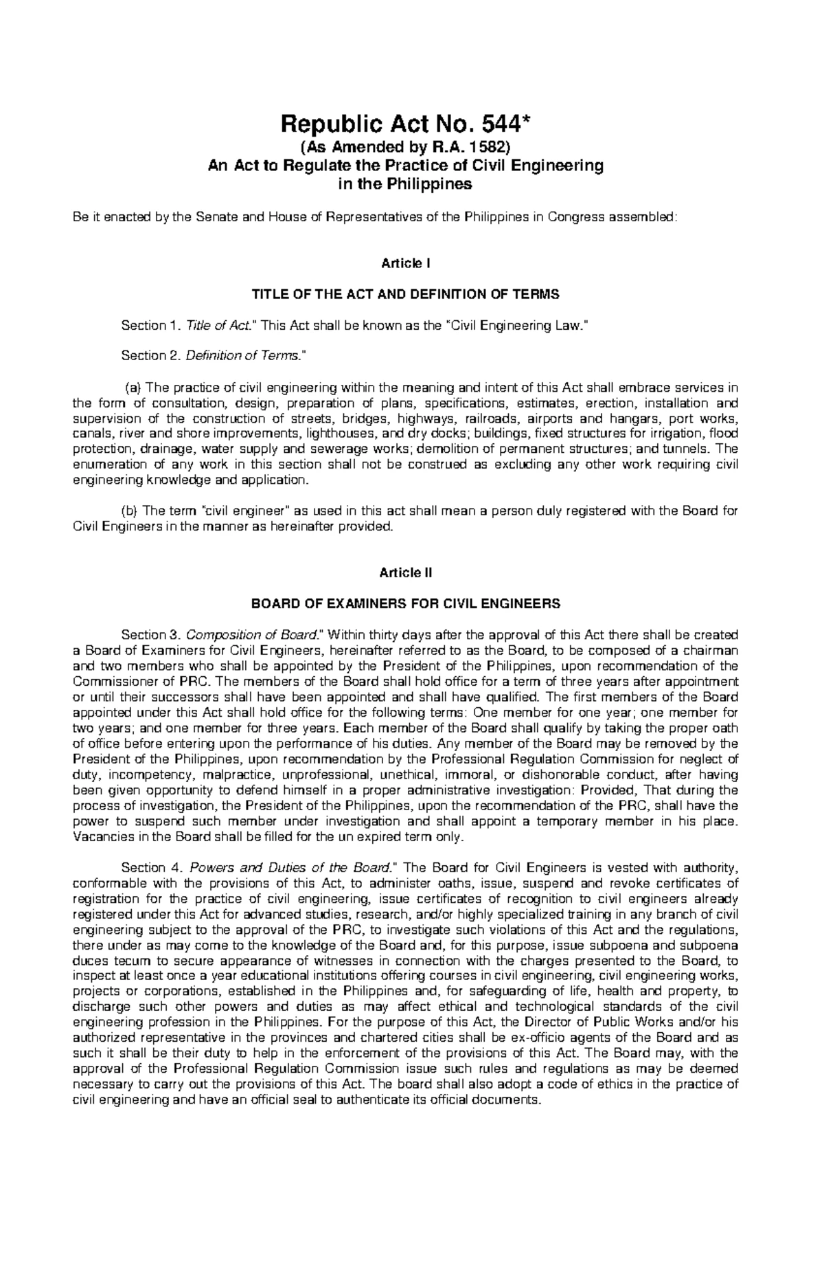 Module 3: Selection Criteria for Civil Engineers and Process - Studocu