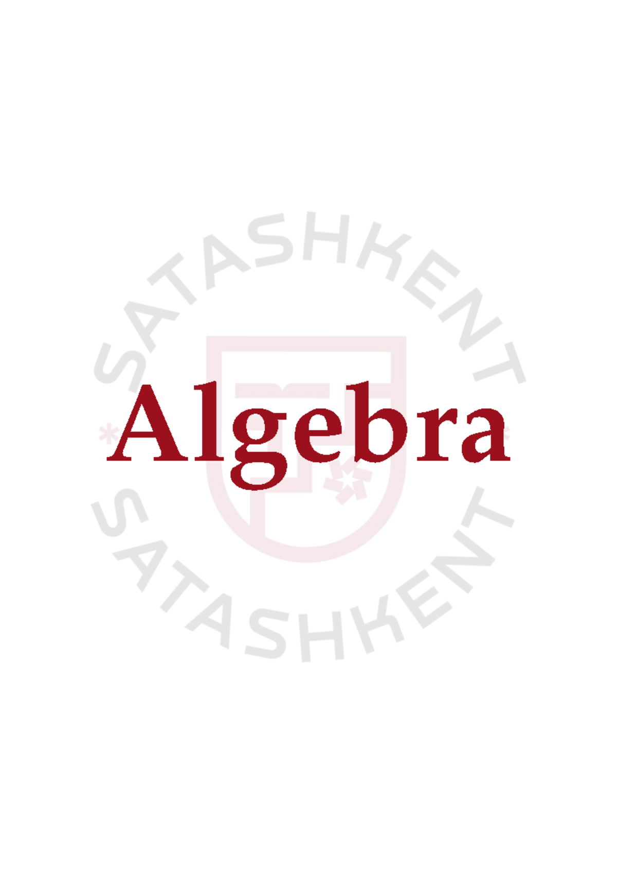 Algebra Formulas and Concepts - Math 3 Study Guide - Studocu