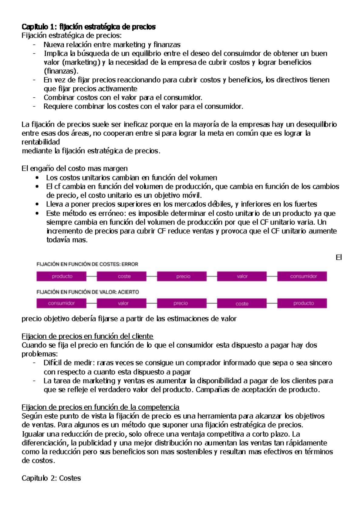 Resumen del Parcial 1 - Estrategia y Tácticas de Precios 1P90 - Studocu