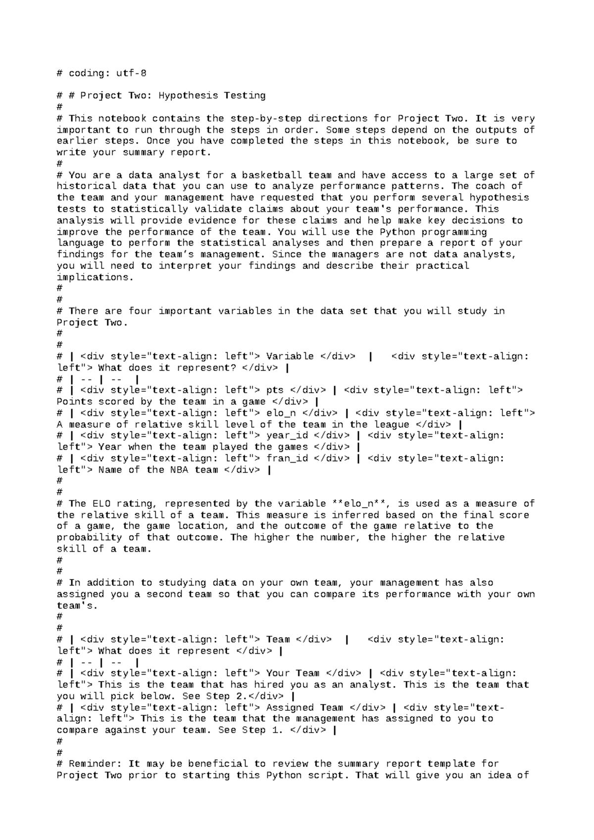 Project Two Jupyter Script - coding: utf- # Project Two: Hypothesis ...