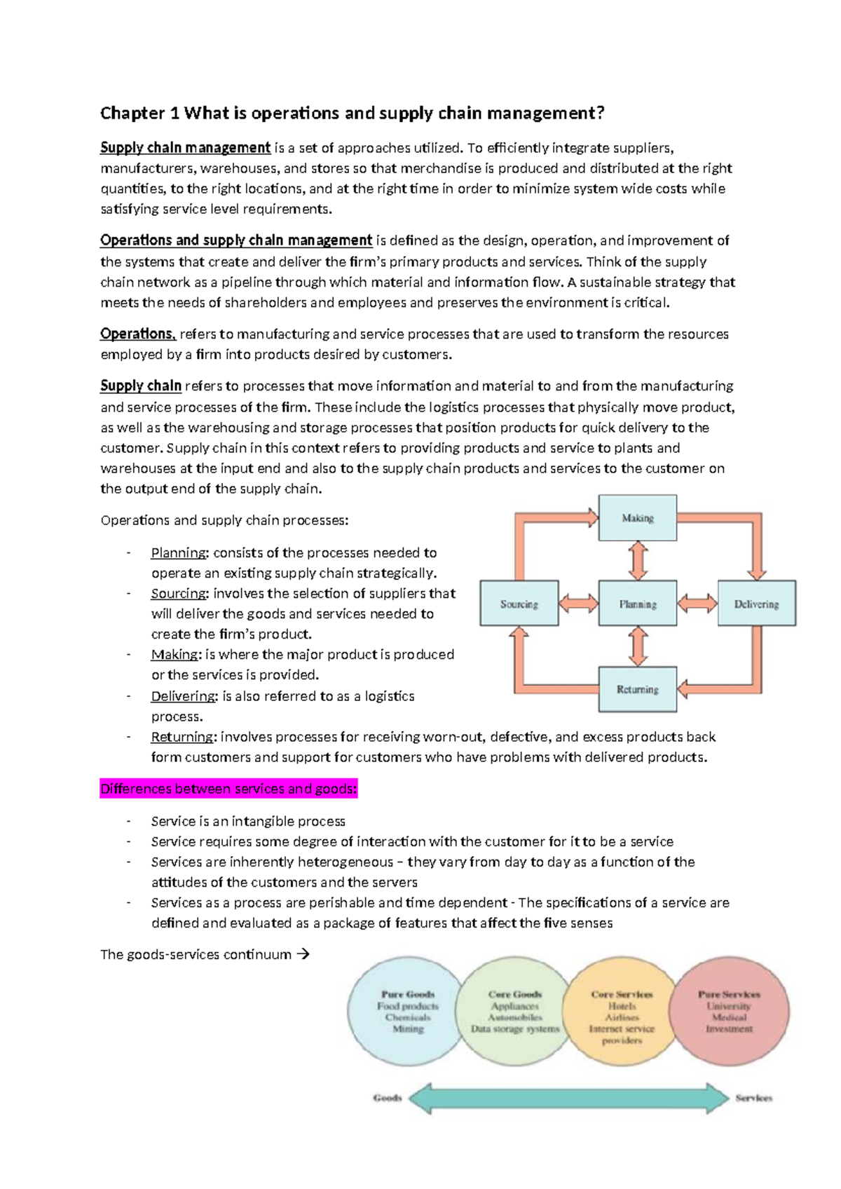 Chapter 1: Introduction to Operations and Supply Chain Management (SCM ...