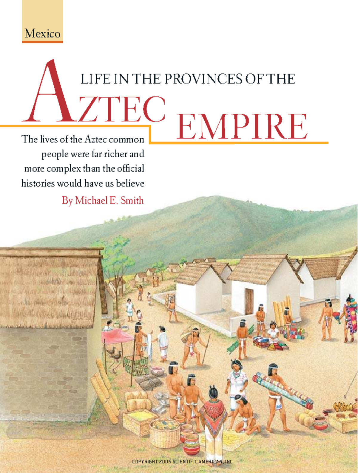 Life and Economy of Aztec Commoners in the Provinces: Insights from ...