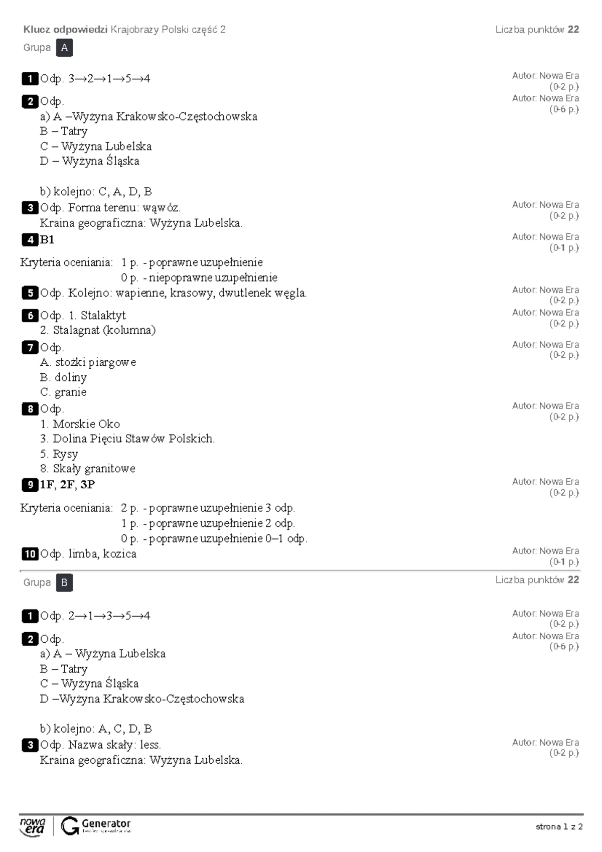 Sprawdzian Z Geografii Mapa Polski www.studocu.com