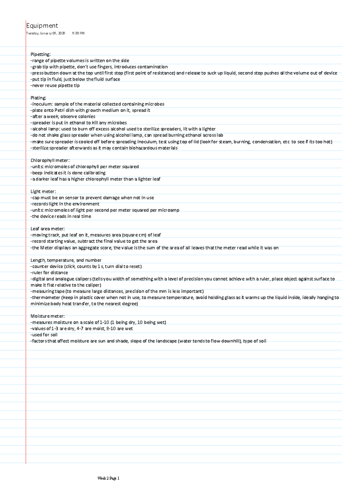 Lab Equipment Overview for Microbial Analysis - Jan 2026 - Studocu