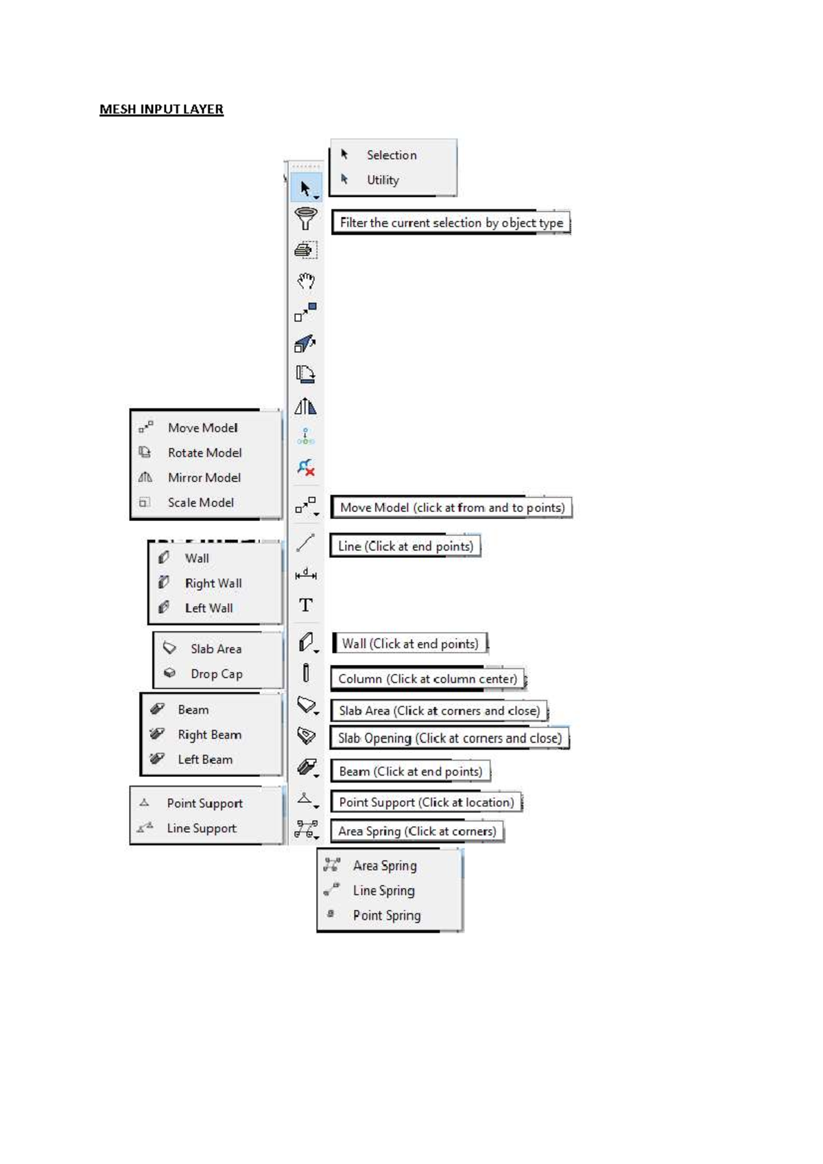 RAM Concept MESH INPUT LAYER Selection Utility Guide - Studocu
