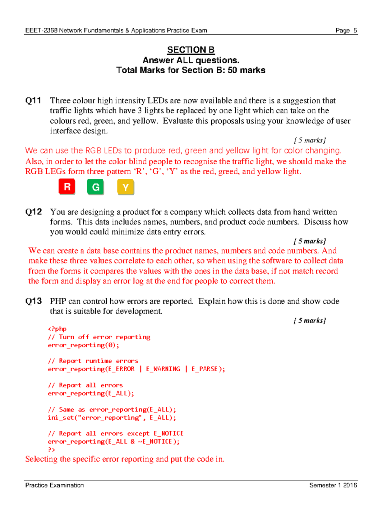 Sample/practice exam 2016, questions and answers - Warning: TT ...