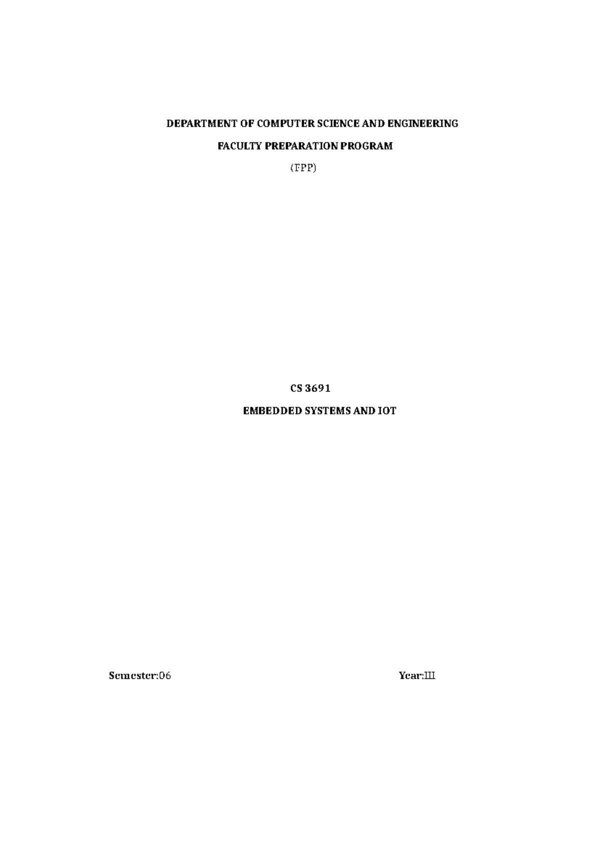 CS3691 EMBEDDED AND IOT UNIT 4: IOT COMMUNICATION MODELS & PROTOCOLS ...