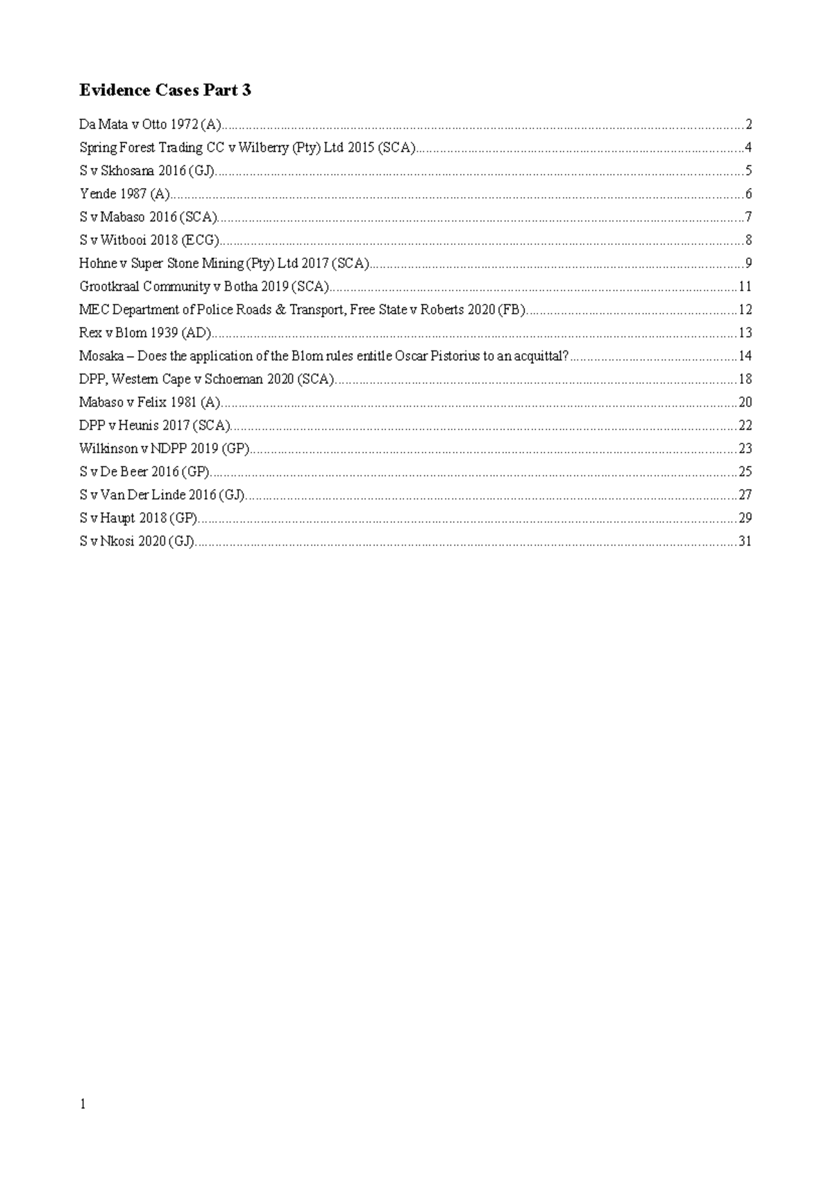 Evidence Cases Part 3: Key Legal Principles & Rulings (Case Study ...