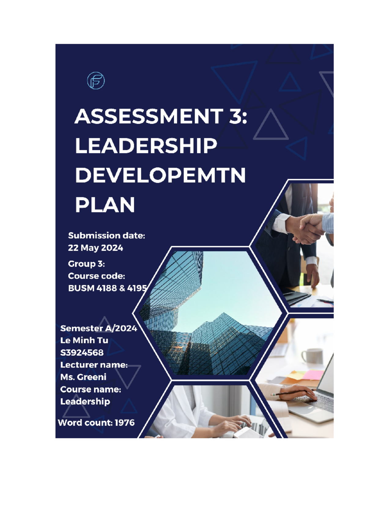 Le Minh Tu - S3924568 - Assessment 3 - Table of Contents I ...