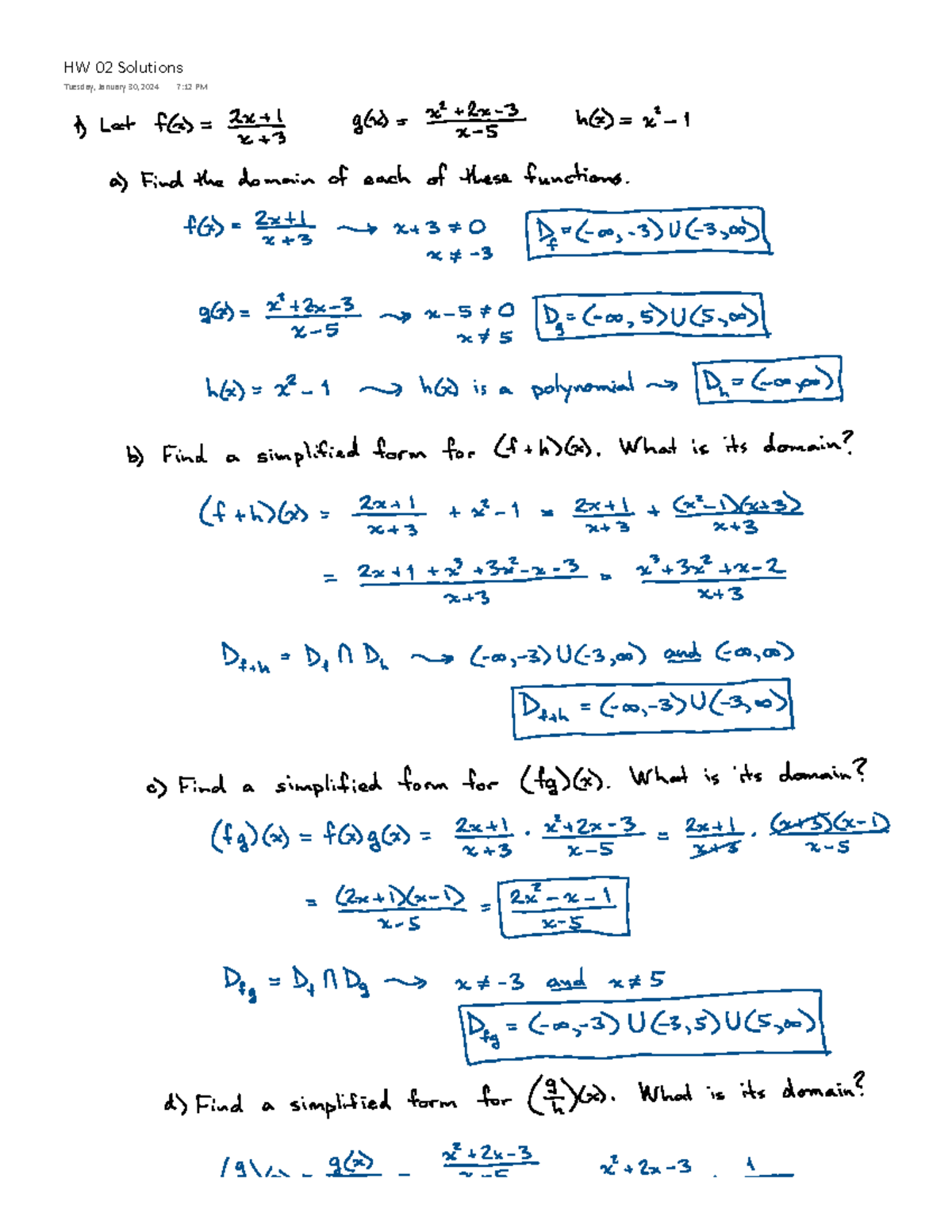 HW 02 Solutions - Detailed Answers for January 2024 Assignments - MATH ...
