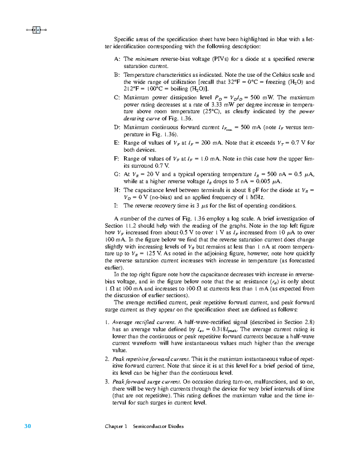 Electronics-4 - Electronics - Specific areas of the specification sheet ...