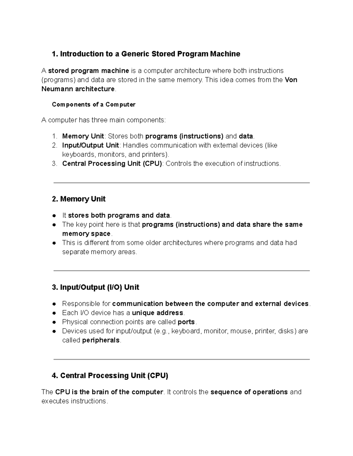 Personal CP216 Midterm Review - 1. Introduction to a Generic Stored ...