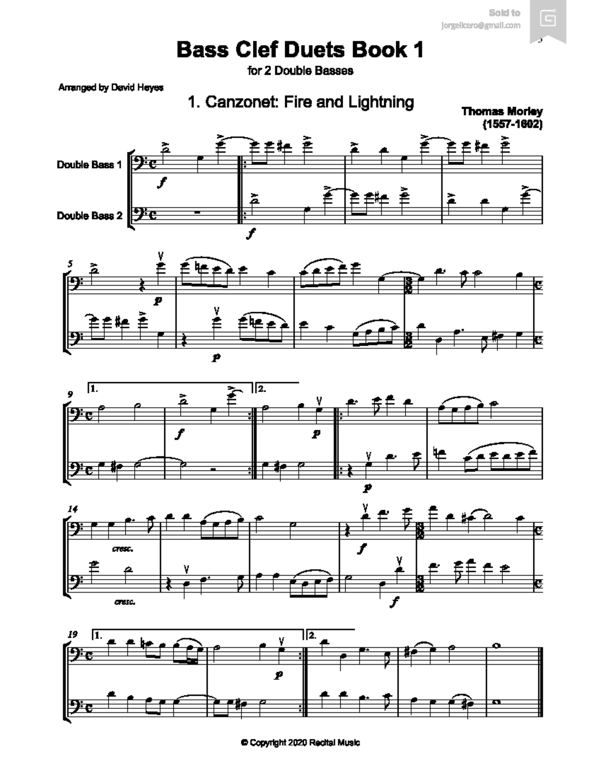 Dueto Punto - para estudiar - Sold to Bass Clef Duets Book 1 for 2 ...