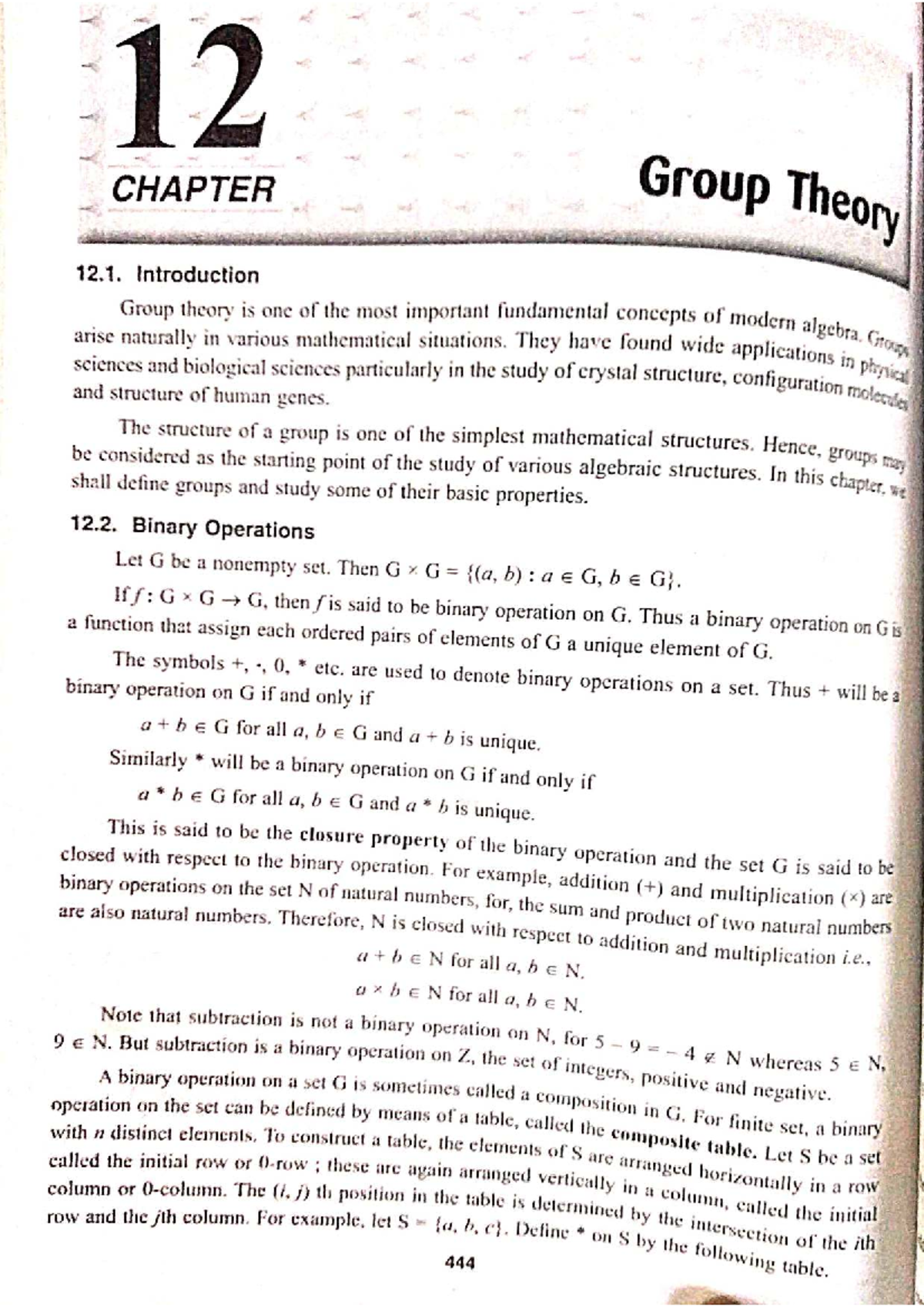 Group Theory: Key Concepts and Properties (Course Code: 650311855 ...
