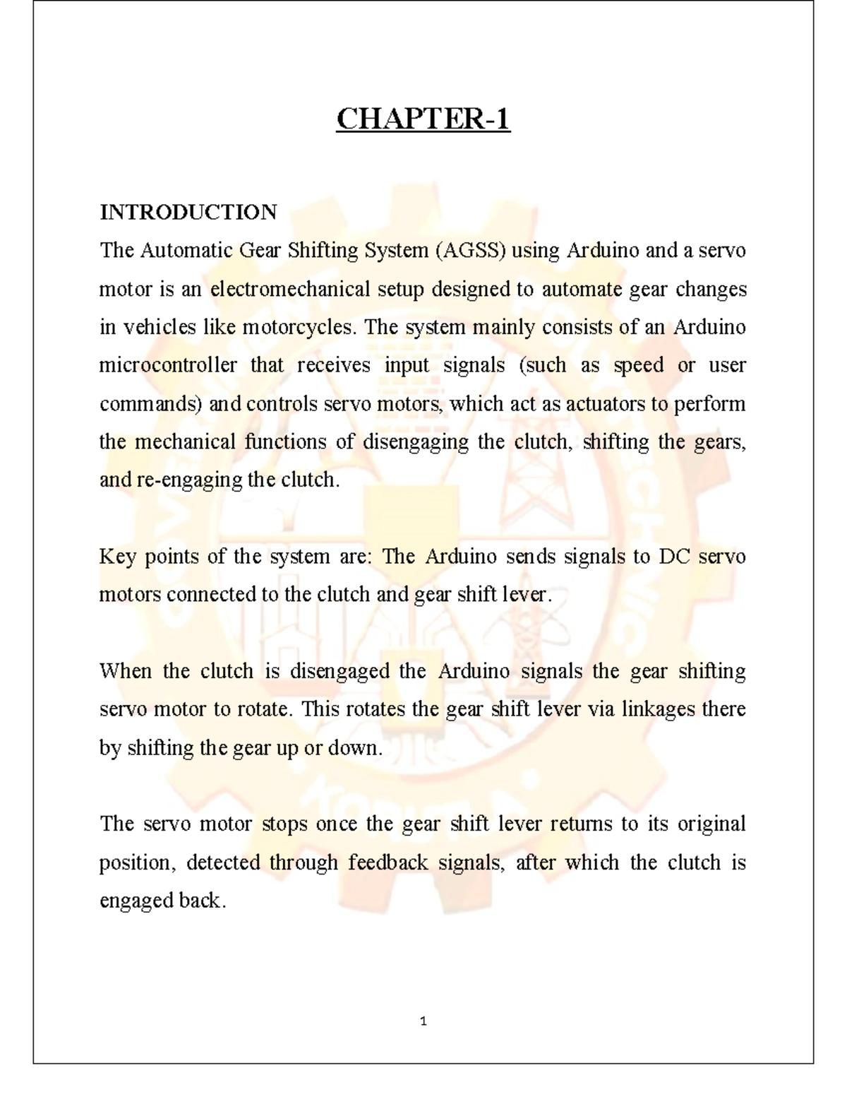 Automatic Gear Shifting System (AGSS) Using Arduino and Servo Motor ...