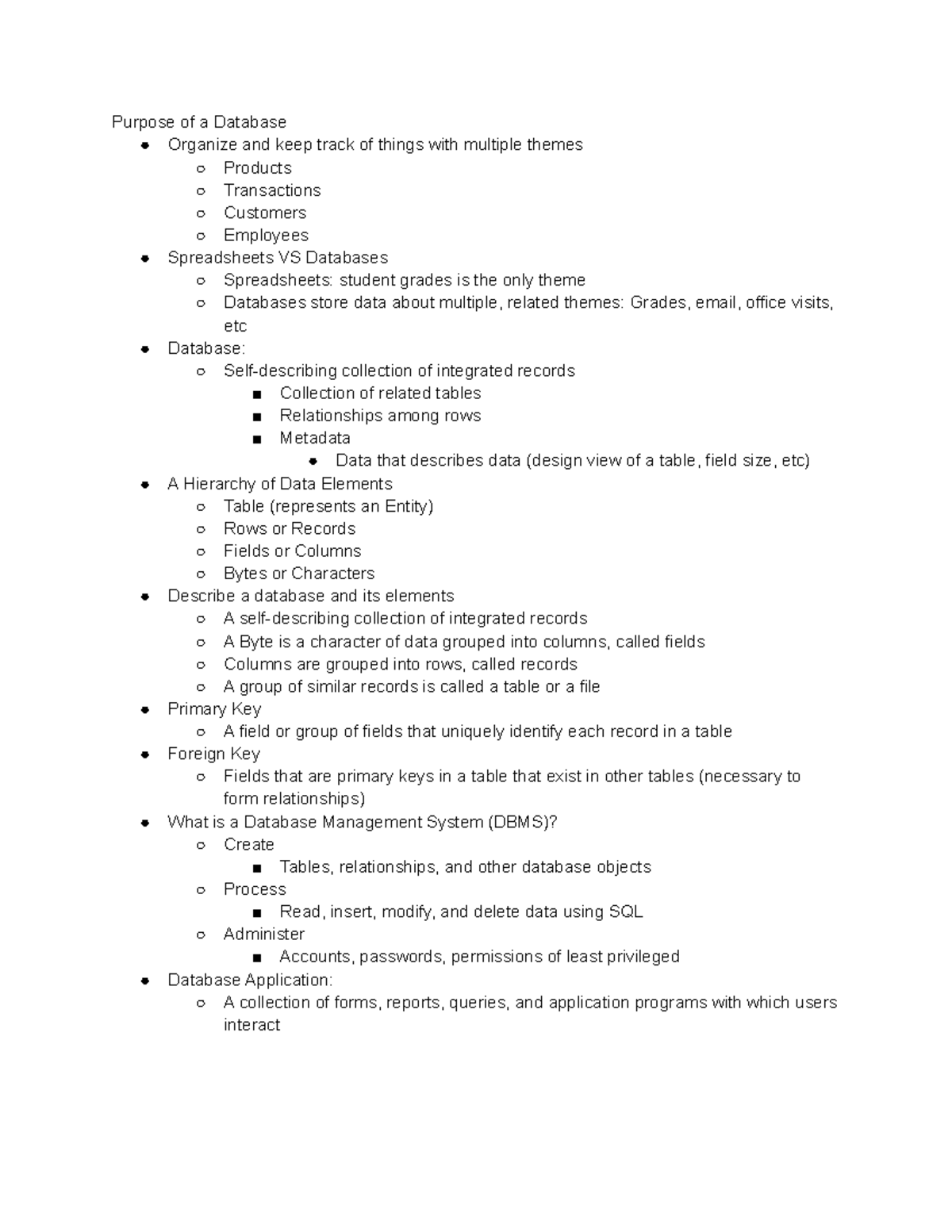 Chapter 5 - MIS - Moriarity Brant - Purpose of a Database Organize and ...