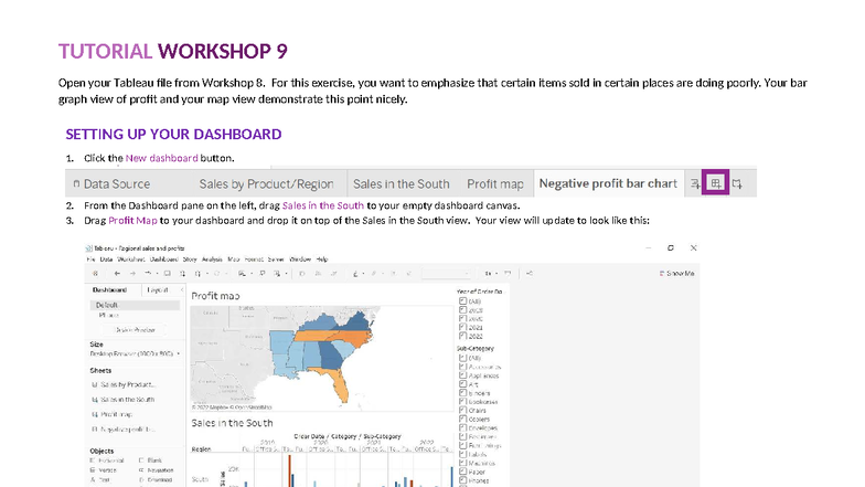 Tutorial Workshop 9: Creating Interactive Dashboards in Tableau - Studocu