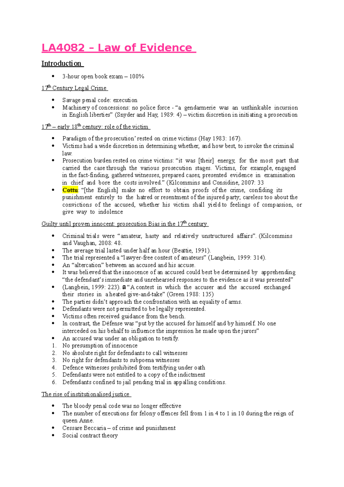 LA4082 - Law of Evidence: Key Principles & Burdens of Proof Explained ...