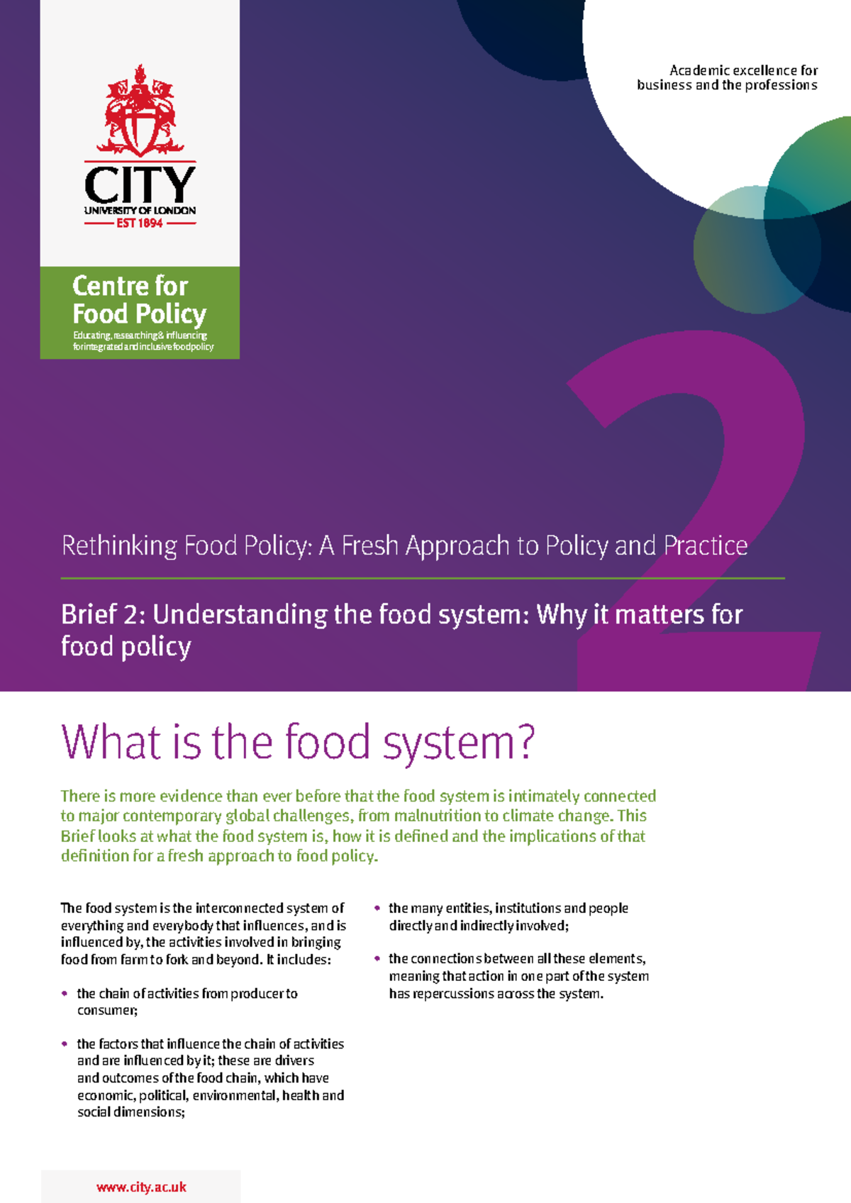 7643 Brief-2 Understanding the Food System for Effective Food Policy ...