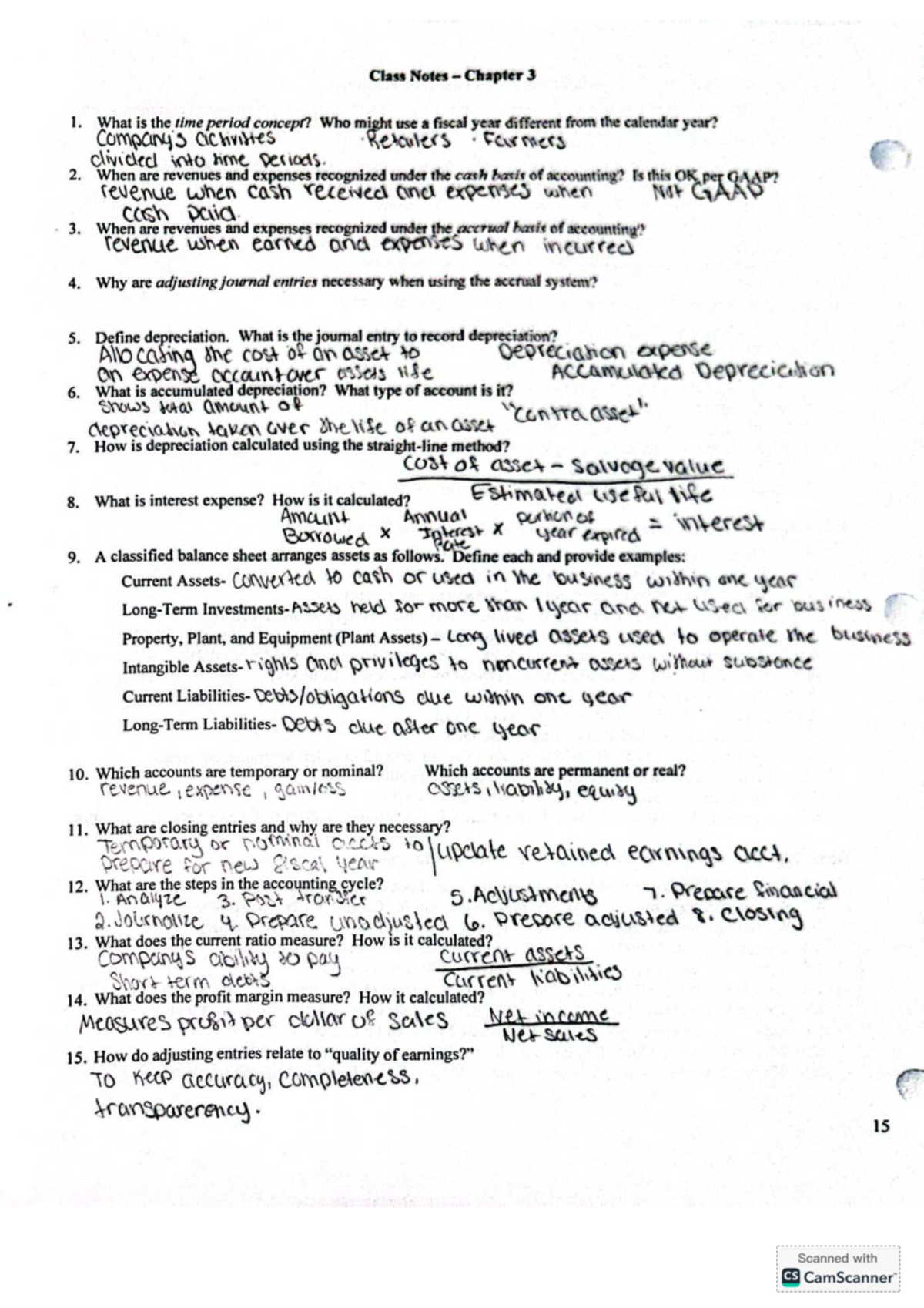 Final Exam Preparation Guide for Course Code: 0951 - Class Notes ...