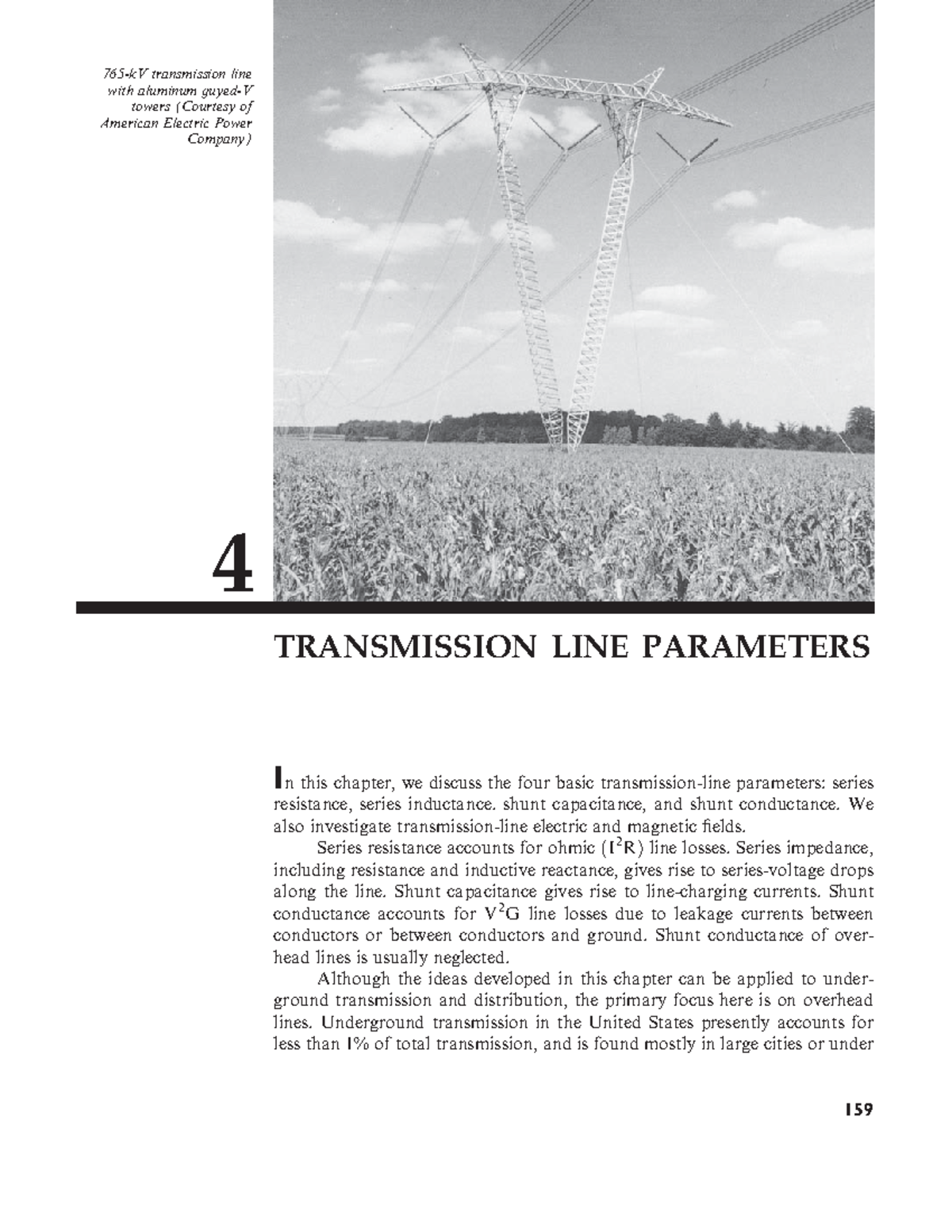 Transmission Line Technologies and Parameters - ENGR 765 - Studocu