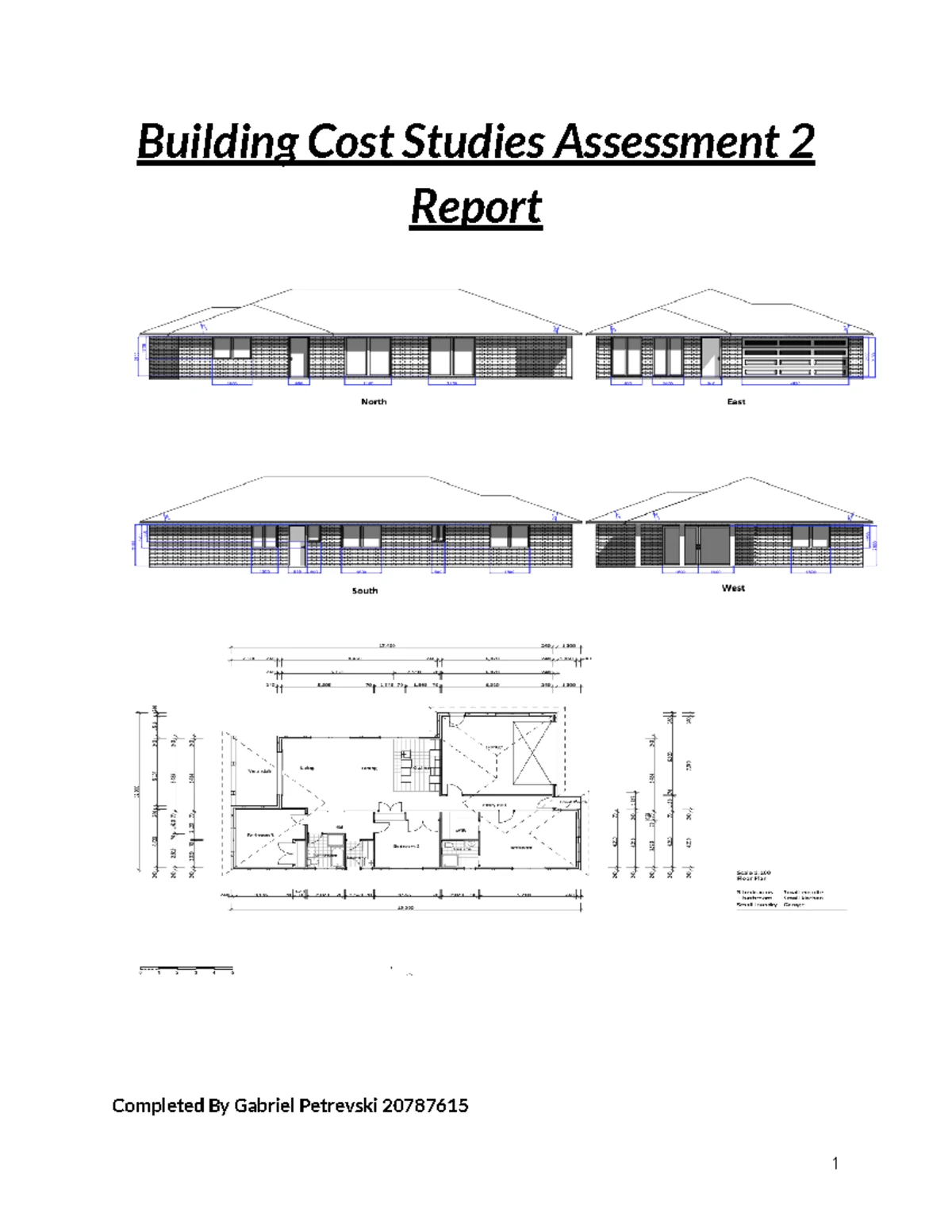 Building Cost Studies Assessment 2 Report: Scheme A Analysis - Studocu