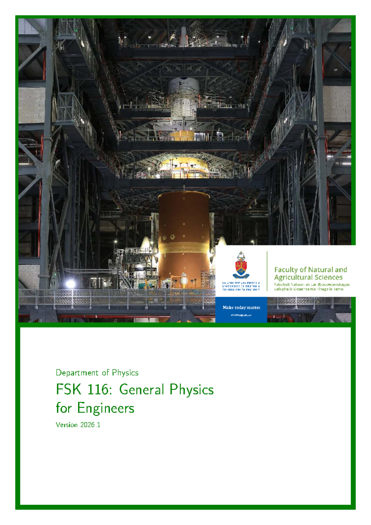 FSK 116 Study Guide: General Physics for Engineers 2026 - Studocu