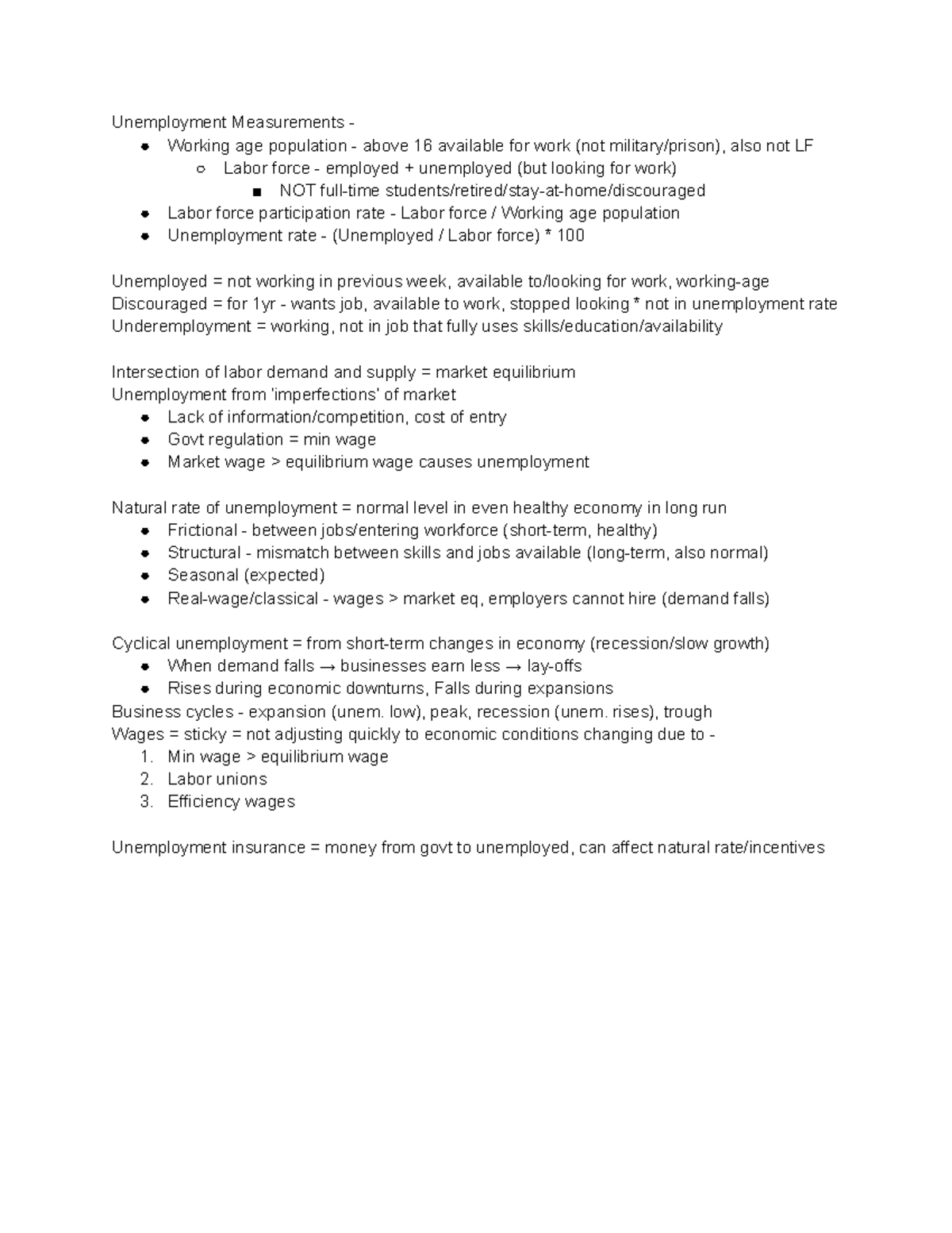 Macro QUIZ 2 - Unemployment and GDP Analysis (Ch 9-12) - Studocu