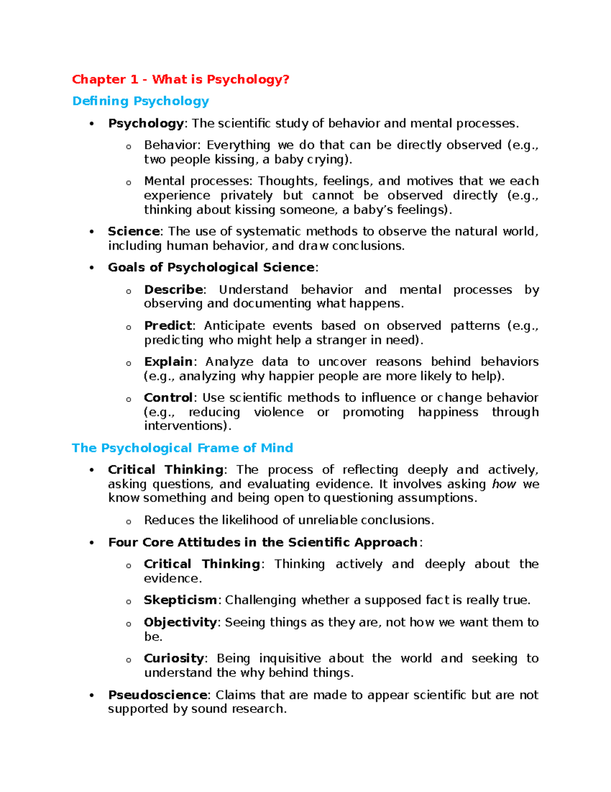 Psychology 1113 Exam 2 Study Guide: Key Concepts & Theories - Studocu