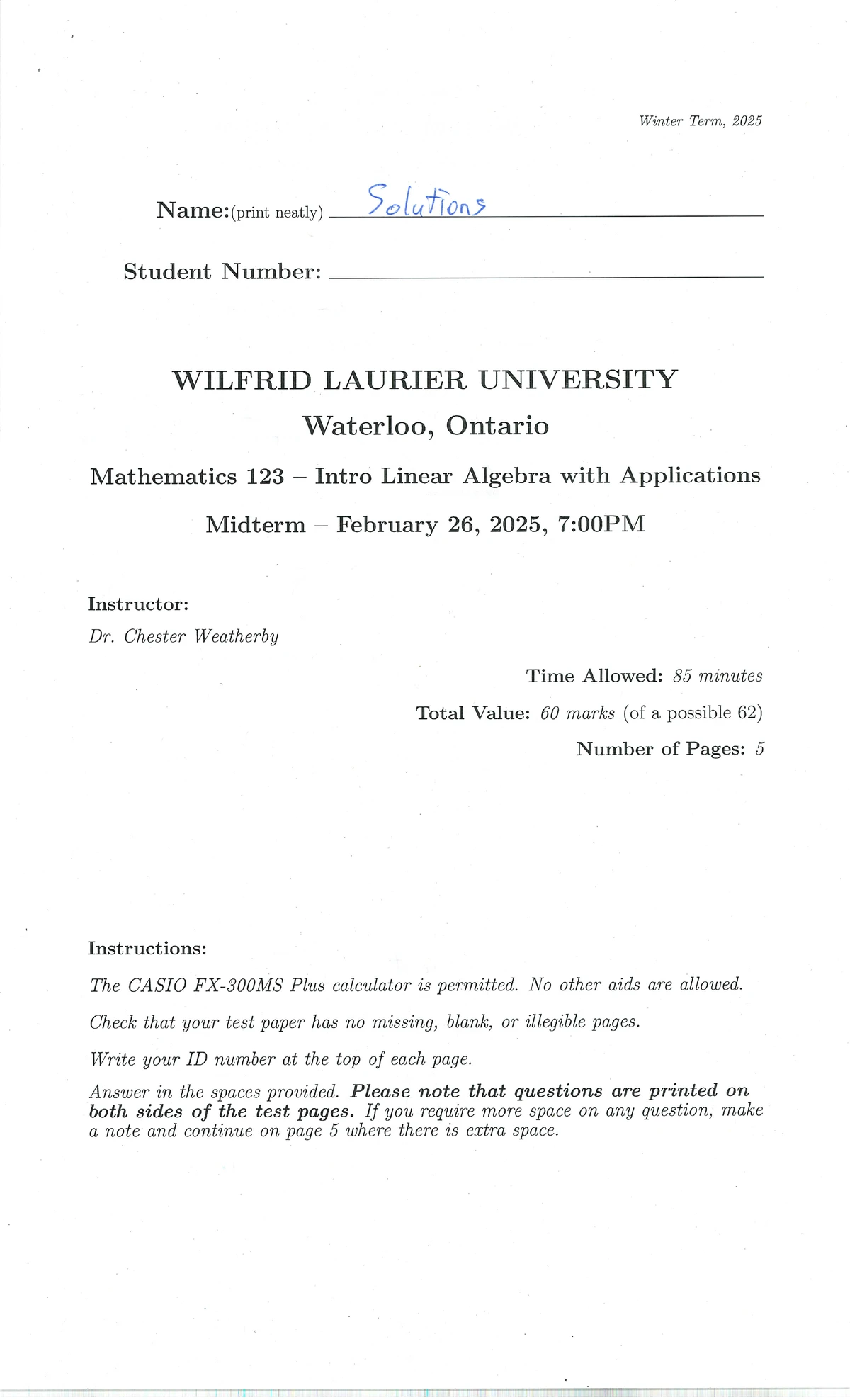 123lab8solns W 25 - lab solutions - MA123 Lab Report 8 Winter 2025 Name ...