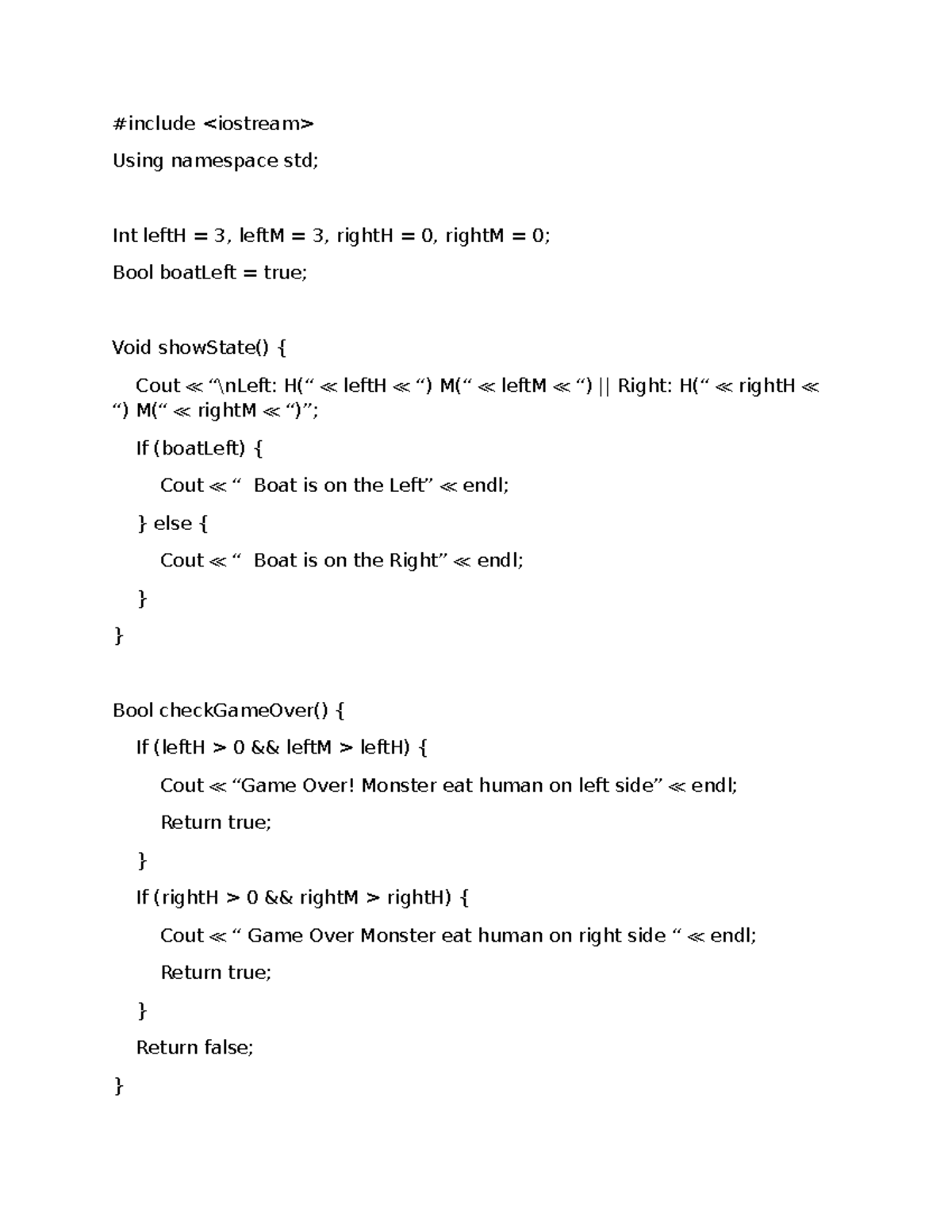 PF Project - #include Using namespace std; Int leftH = 3, leftM = 3 ...