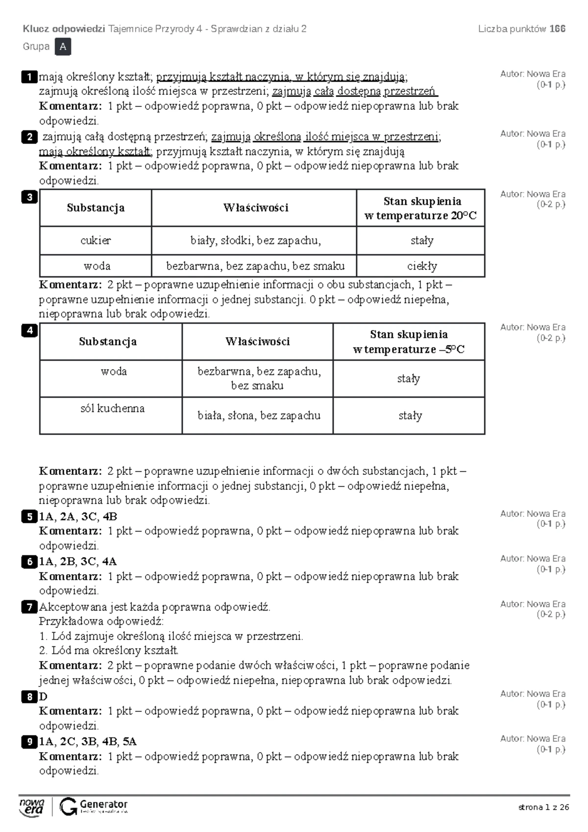 Sprawdzian Z Przyrody Kl 4 Dział 4 www.studocu.com