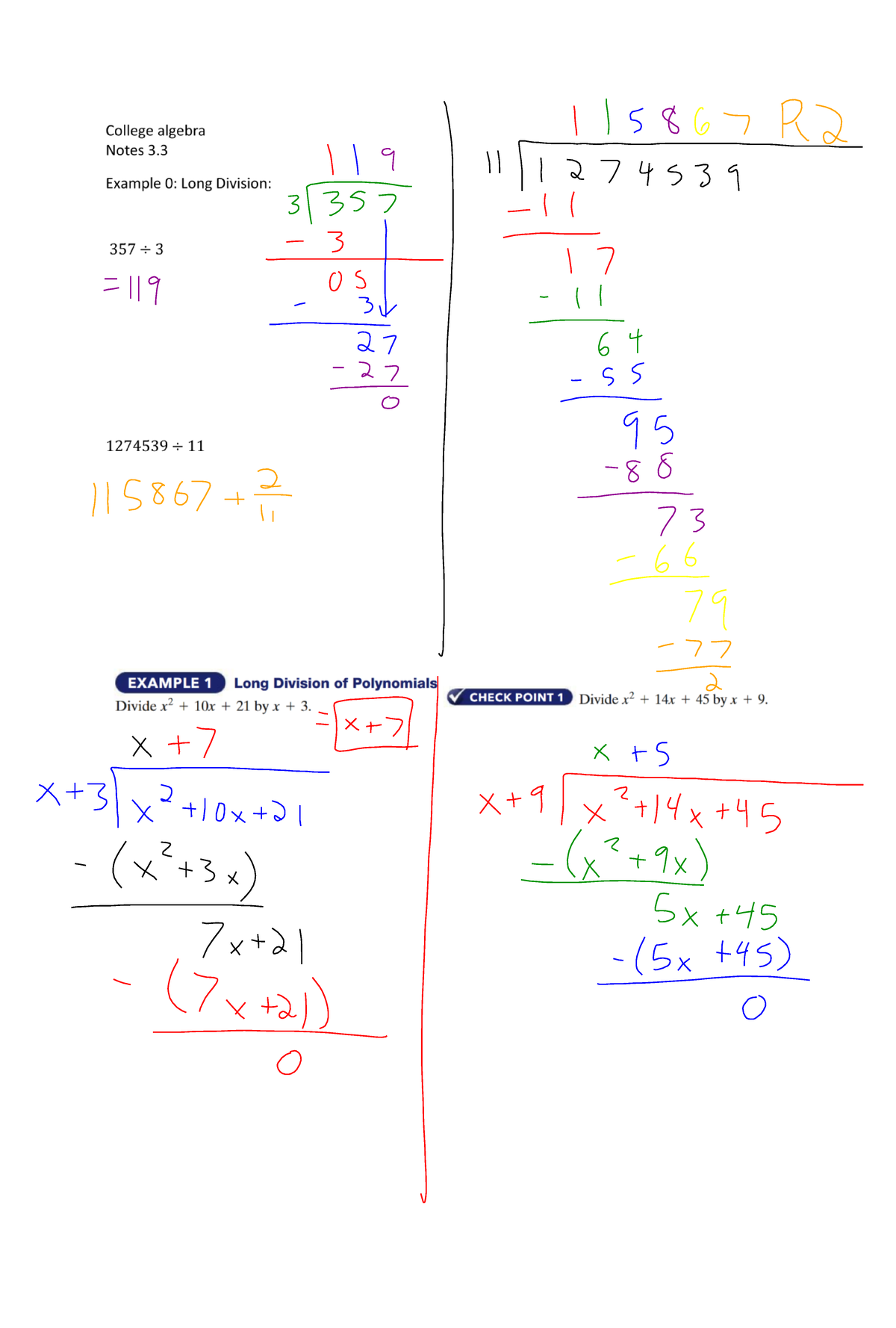 College Algebra 3.3 Lecture Notes for Students - Studocu