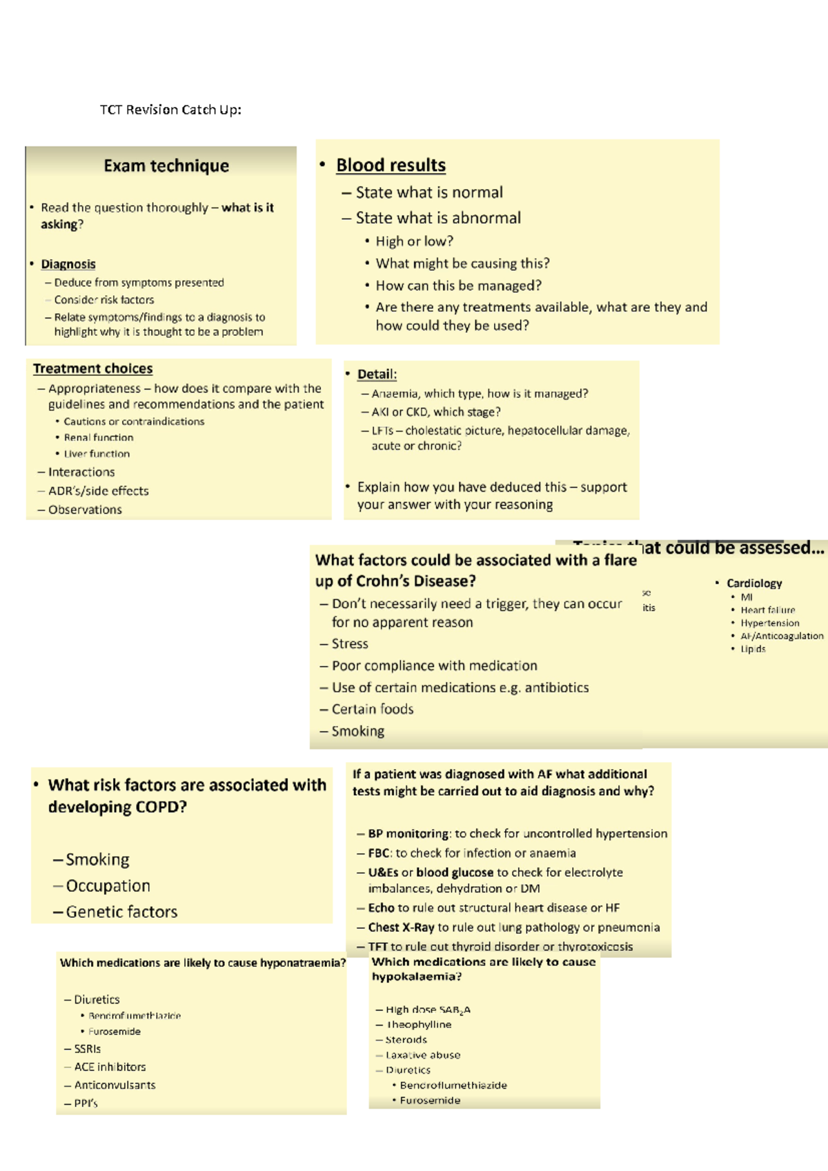 TCT Revision Catch Up Summary for Exam Preparation - Studocu