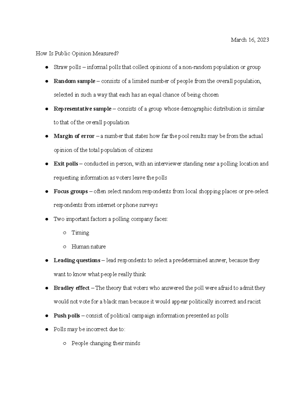 6.2 How Is Public Opinion Measured - March 16, 2023 How Is Public ...