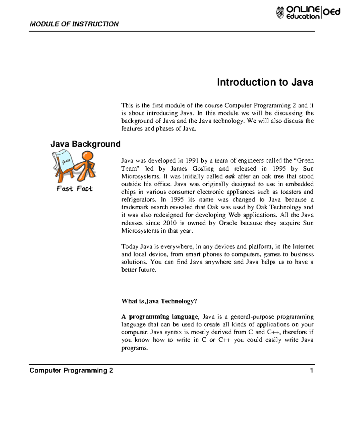 234 AMA University Introduction to Java - Object-Oriented Programming ...