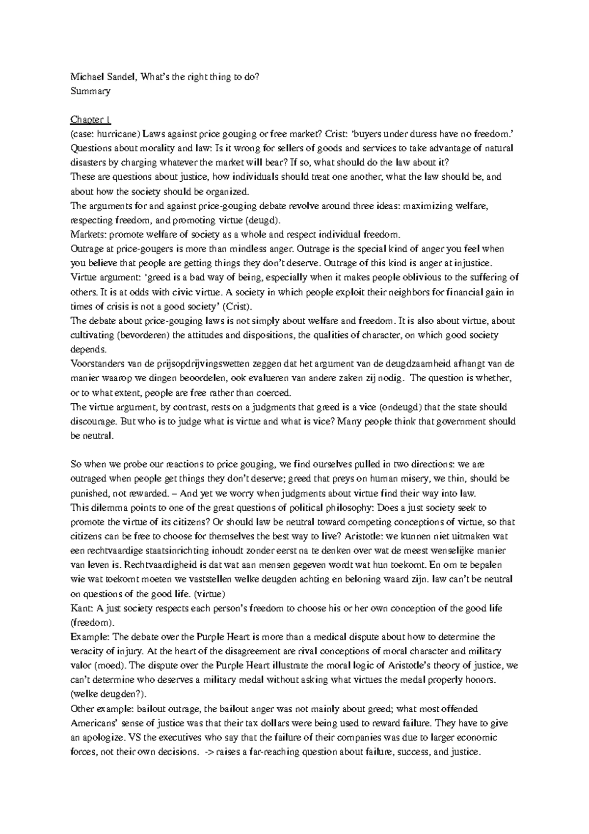 Summary Justice: What's the Right Thing to Do? - behaald