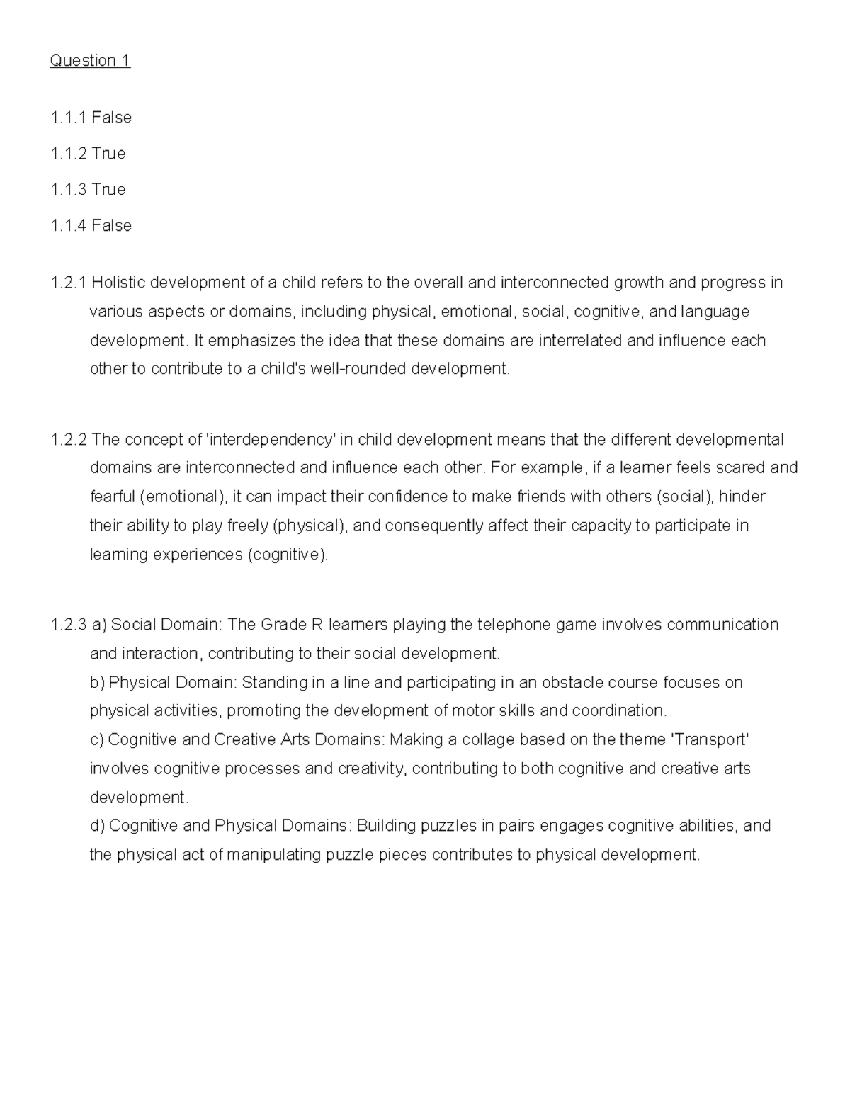 R-LSK 120 - Life Skills Development in Early Childhood Education - Studocu