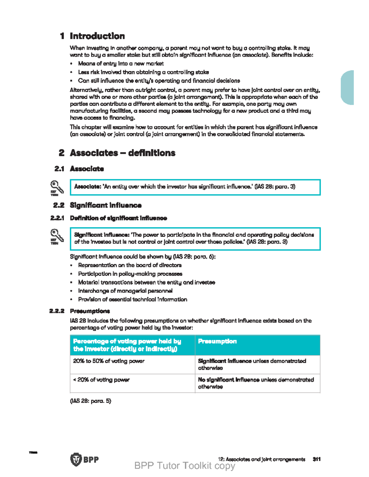 TT2023 BPP 12: Notes on Associates and Joint Arrangements in Financial ...
