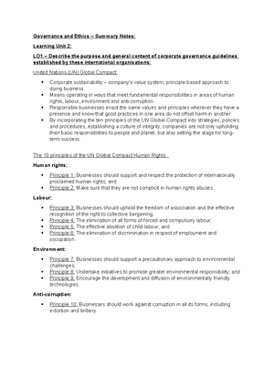 Chapter 1 - Lecture Notes - Chapter 1 – GOET: Introduction to corporate ...