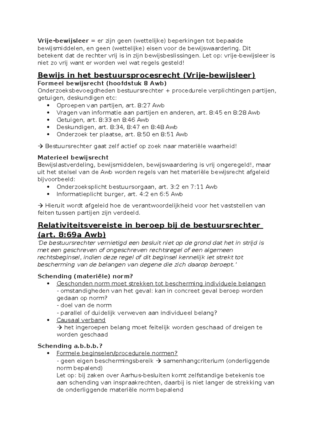 Bestuursrecht 3: Schema's van Bewijsleer en Rechtsmachtverdeling ...