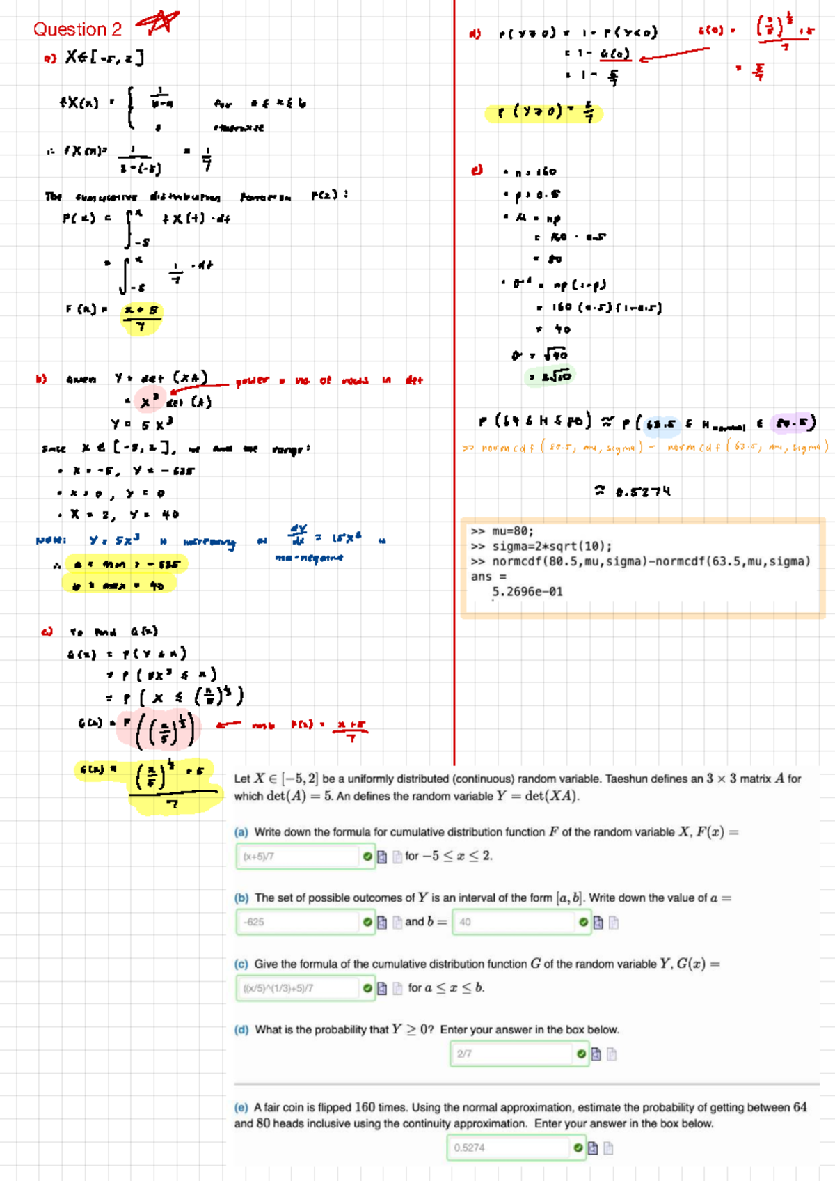 Math 1151 - Final Exam Solutions and Analysis - Studocu