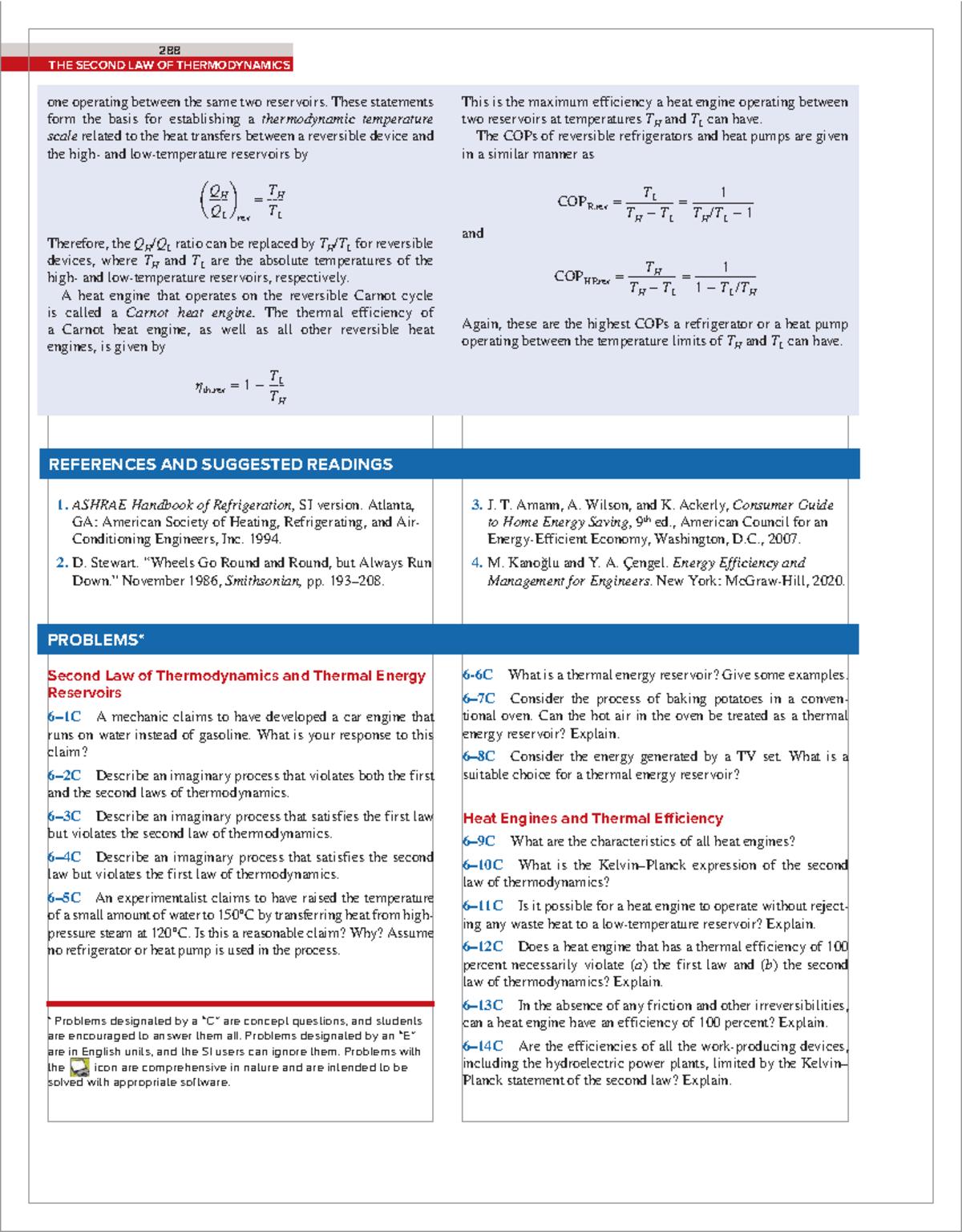 Thermodynamics: The Second Law and Heat Engine Efficiency (ENGR 288 ...