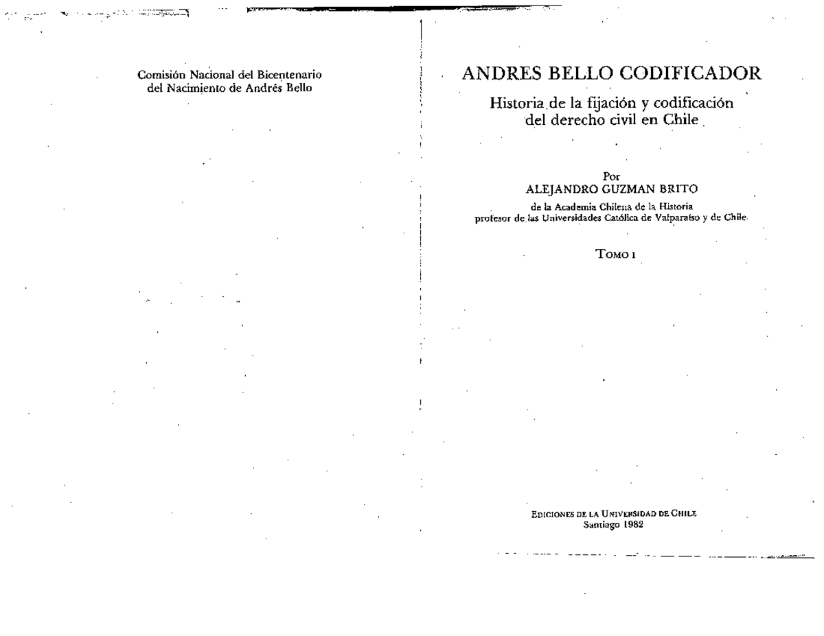 Andrés Bello Codificador II: Lectura Complementaria sobre el Código ...