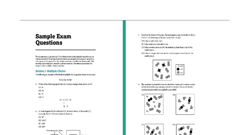 2023 AP Chemistry Mock Exam Sample Questions and Answers - Studocu